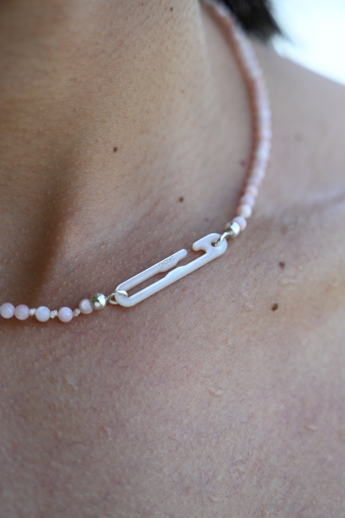 Pink Lustrum Necklace