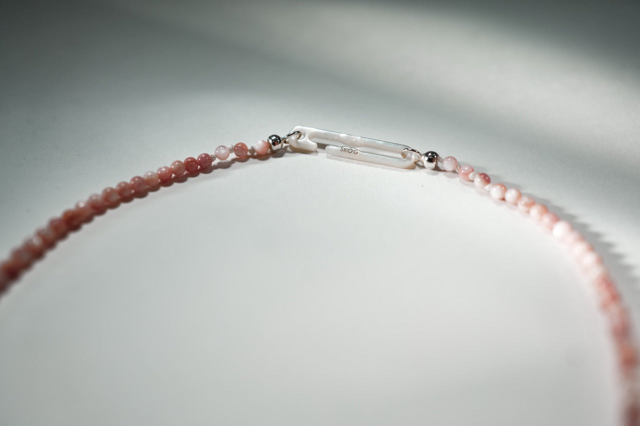 Pink Lustrum Necklace