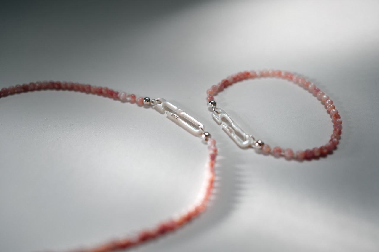 Pink Lustrum Necklace
