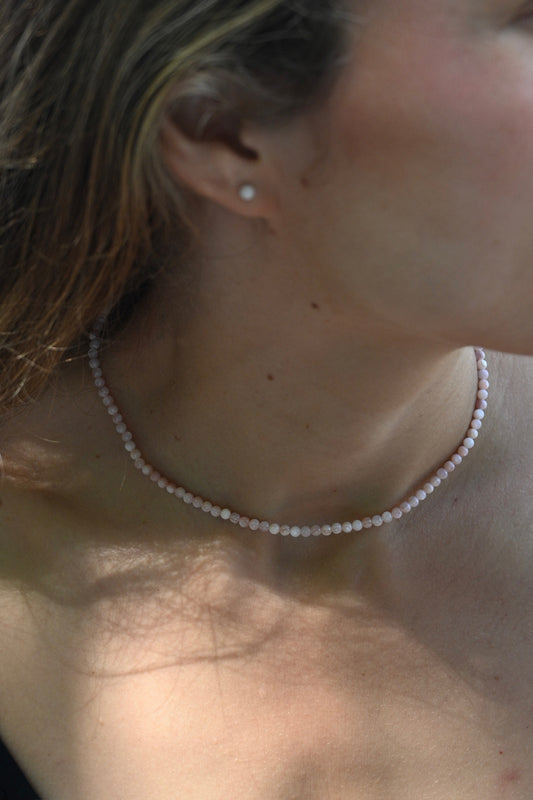 Pink Lustrum Necklace