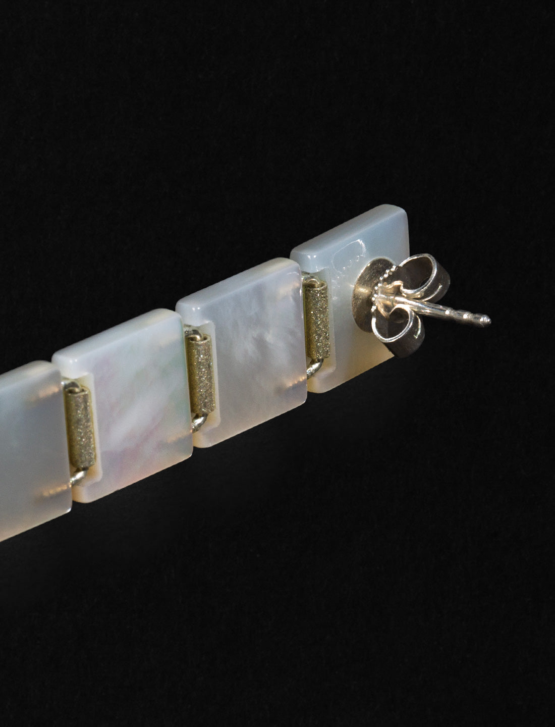 Long Minerva Earrings, white